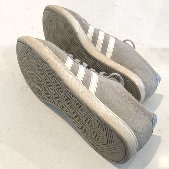 Adidas Gray and White Sneakers Suede Low Top Size 8 - Picture 7 of 8